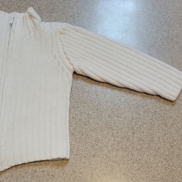 Old Navy Toddler White Knit Sweater Size 2T - Picture 5 of 6
